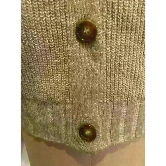 Boho Button Down V-Neck Raglan Sleeve Sweater Cardigan NWT Size S - Picture 5 of 12